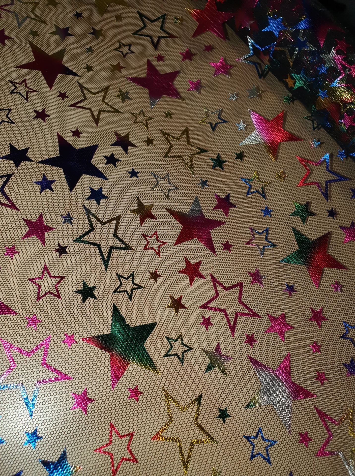 Star Foil Print Fabric | Domestic Sewing | J&B Sewing