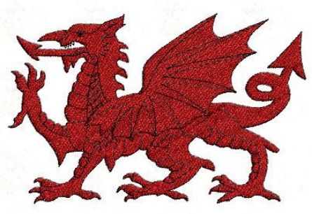 Picture of Welsh Dragon Free Embroidery Pattern