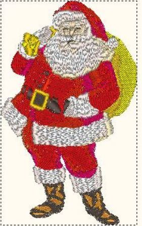 Picture of Father Christmas Embroidery Pattern