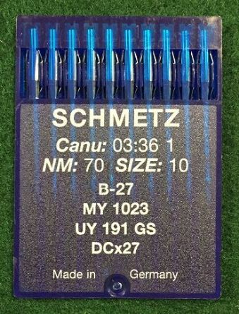 Picture of Schmetz B27 / MY1023 / UY191GS / DCX27