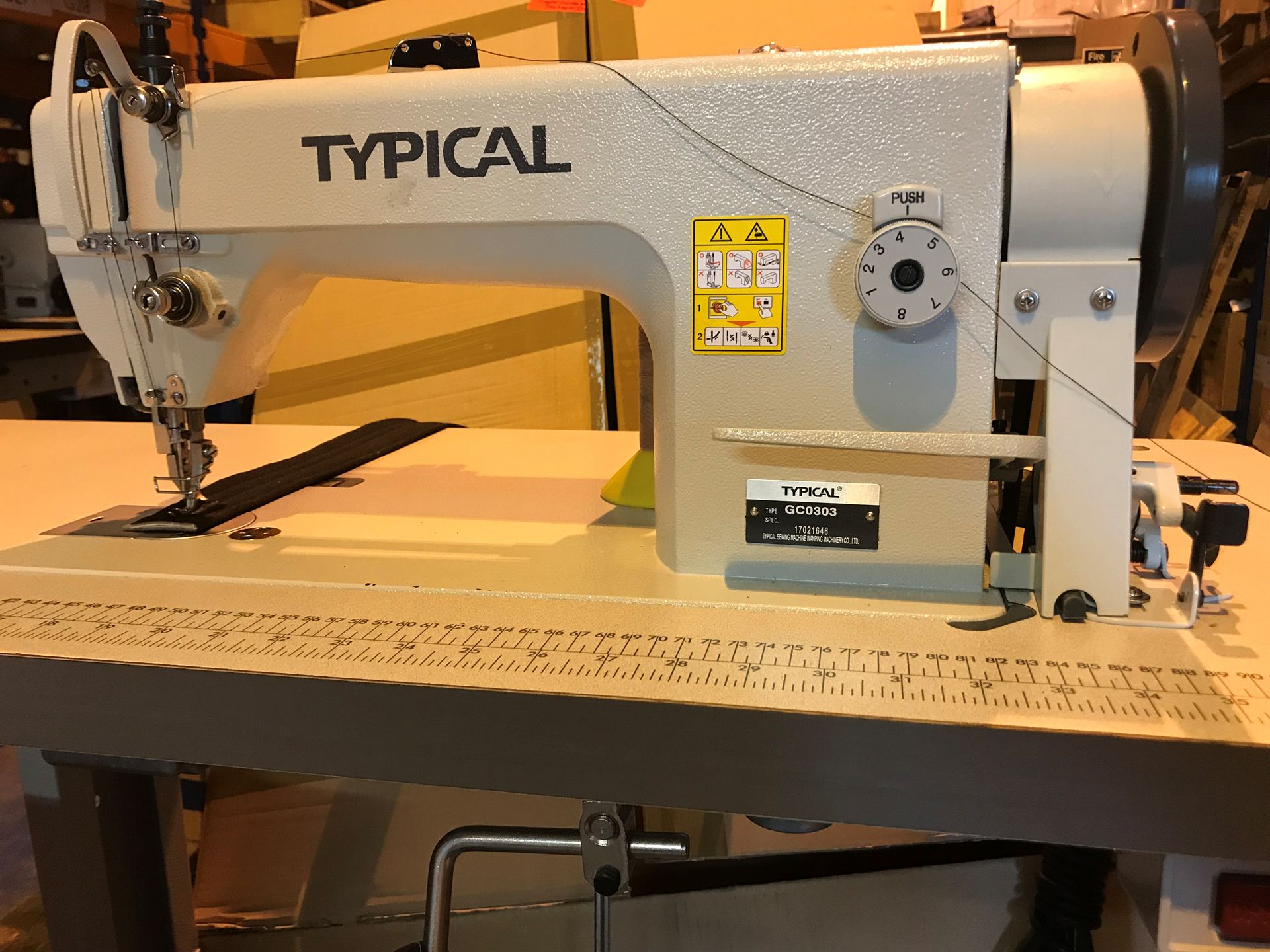 Typical GC0303 walking foot sewing machine