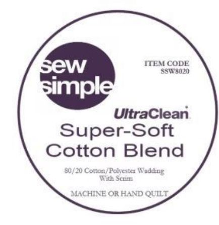 Picture of Sew Simple Ultra Clean Super Soft Cotton Blend Wadding 80/20