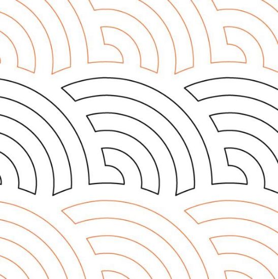 Picture of Continuous Baptist Fan Longarm Pantograph (E2E) 5"