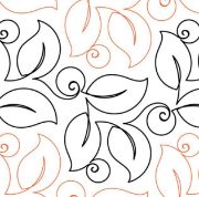 Bush Berries Pantograph (E2E) (Paper) by Hermione Agee for Urban Elementz - Single row scattered berry design for machine quilting.