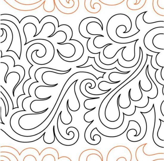 Picture of Feather Meander 13.25" Longarm Pantograph