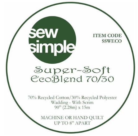 Picture of Sew Simple Super Soft Eco Blend 70/30 Wadding 15metre bolt