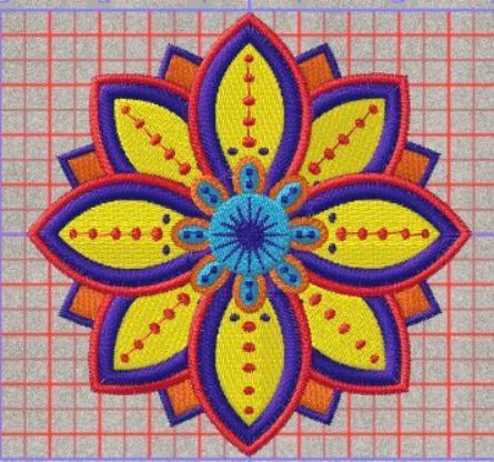 Picture of Flower Free Embroidery Pattern
