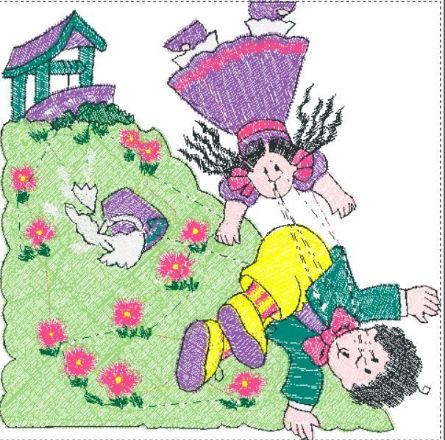 Picture of Jack and Jill Free Embroidery Pattern