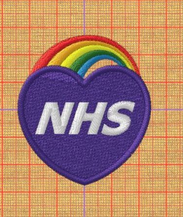 Picture of Love NHS Free Embroidery Pattern