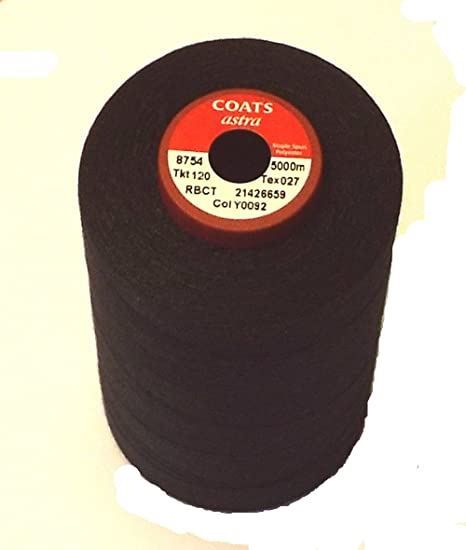 Coats Astra Thread Black 5000 mtrs
