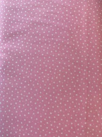 Picture of Rose & Hubble White Stars on pink fabric