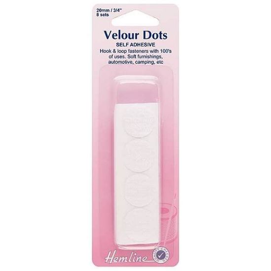 Picture of Velour Dots White