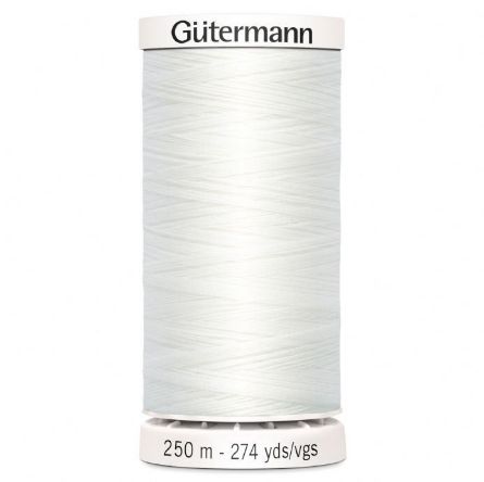 Gutermann-Sew All Thread: 250m: White (800)