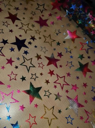 Picture of Star Foil Print Fabric