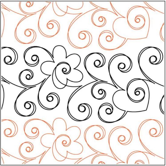 Picture of Love and Peace 6" Longarm Pantograph