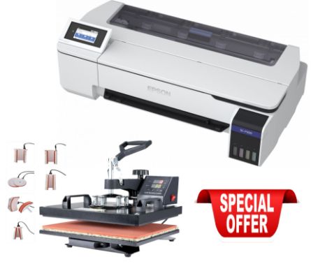 Picture of Epson F500 Bundle with 8x1 Heat Press