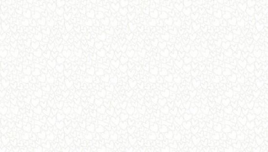 Picture of White on White Makower 1909/W1 Hearts 