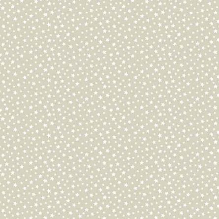 Picture of Makower Essentials - Q7 306 - White-on-Oyster Stars