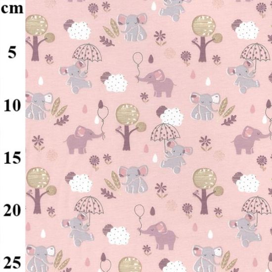 Picture of Elephants Dusty Pink KC1593 012D