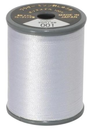 Picture of Brother Satin Embroidery Thread - White 001