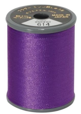 Picture of Brother Satin Embroidery Thread - Purple 614