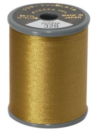 Picture of Brother Satin Embroidery Thread - Brass - 328.