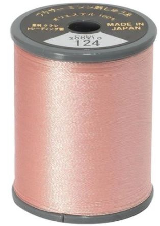 Picture of Brother Satin Embroidery Thread - Flesh Pink 124