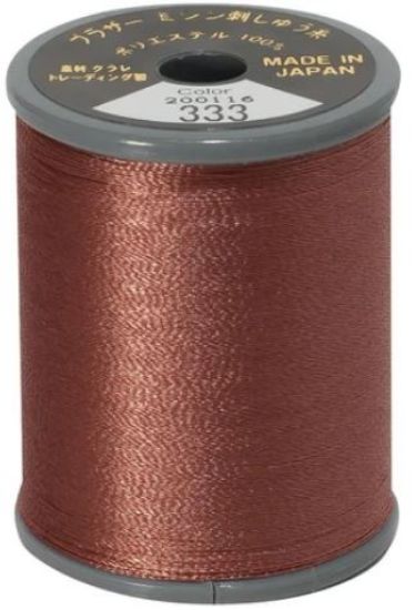 Picture of Brother Satin Embroidery Thread - Amber Red - 333