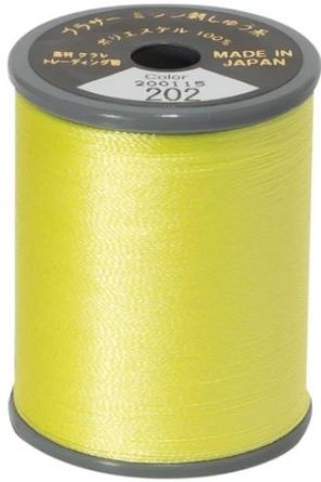 Picture of Brother Satin Embroidery Thread - Lemon 202