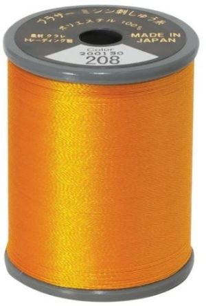 Picture of Brother Satin Embroidery Thread - Orange 208