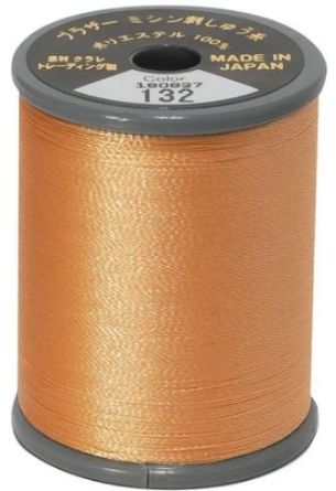 Picture of Brother Satin Embroidery Thread - Peach 132S