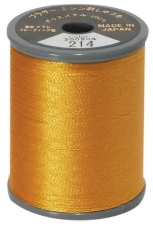 Picture of Brother Satin Embroidery Thread - Deep Gold 214