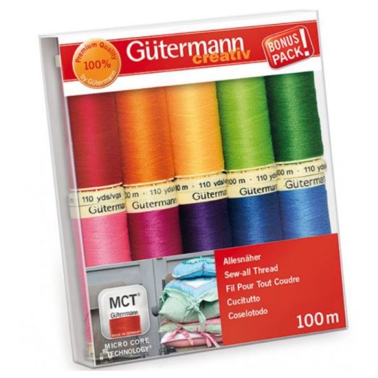  Gutermann Sew-all Thread Set 10 X 100m Reels