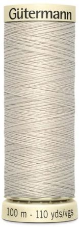 Gutermann Sew All Polyester Thread -299 Stone Grey 100m  