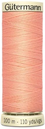 Gutermann Sew All Polyester Thread - 586 Peach 100m 