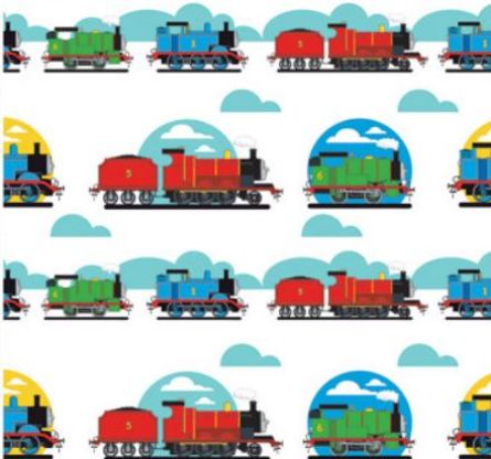 Picture of Thomas the tank engine fabric