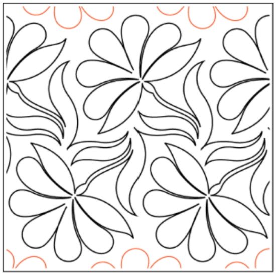 Jessica's Feather Flower Pantograph