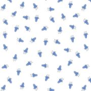 Picture of Lewis & Irene - Bluebell Wood Reloved- Scattered Bluebells on Cream - A637.C1 