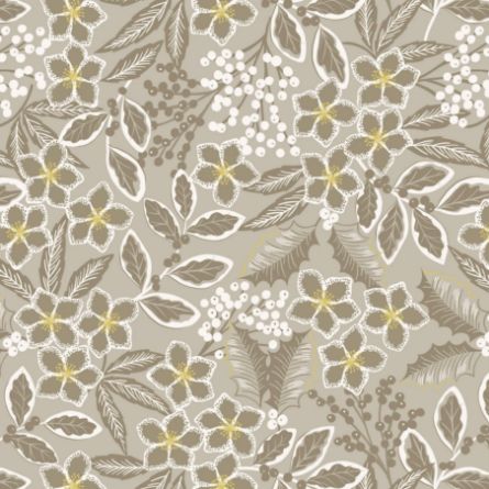 Picture of Lewis & Irene - Noel C66.1 natural noel floral with gold metallic
