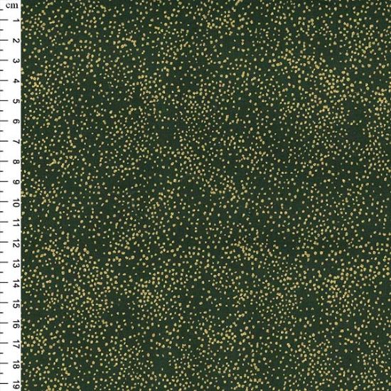 Picture of John Louden - Christmas cotton - JLX0142 - gold on green