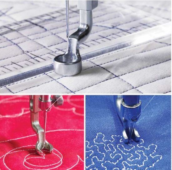 Picture of 3-Piece Hopping Foot Set  for Grace 19  Longarm Quilting Machine