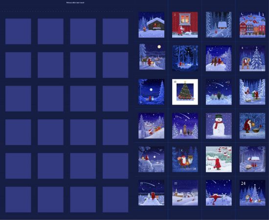 Picture of Lewis & Irene Tomten's Village Advent Calender Panel