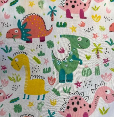 Picture of Dinosaur Poly Cotton Fabric 44"  