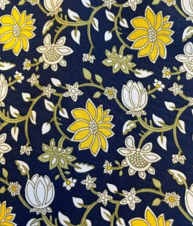 Picture of Navy Floral Cotton