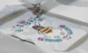 Embroidery design being stitched out on the brother innovis F540 Embroidery machine