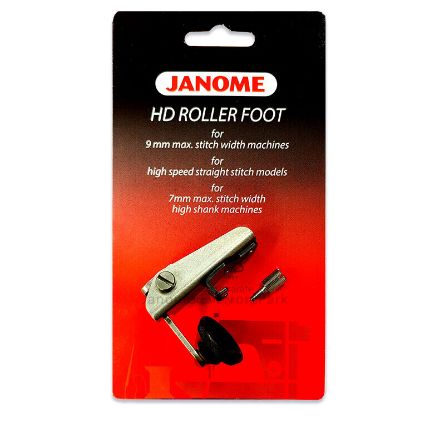 Picture of Janome HD9  Roller Foot - Heavy Duty Sewing Leather & Vinyl DB Hook + 9mm 