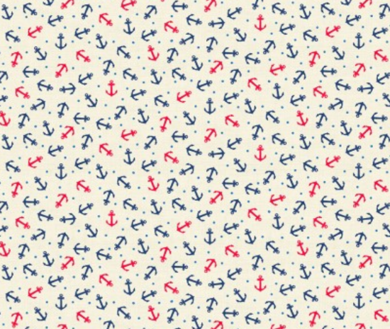 Picture of Makower: Nautcal Anchors 2501 CQ