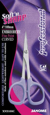 Picture of Janome 4 Inch Soft n-sharp Professional Embroidery Fine Pointed Curved XN5100C
