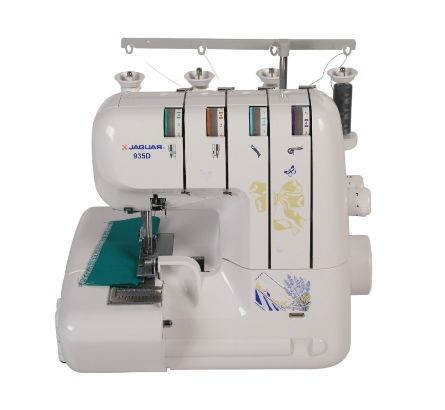 Picture of Jaguar 935D Overlocker Serger Sewing Machine Open Front for easy threading