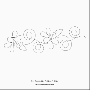 	Bee Dazzled Pantograph (E2E) (Paper) by Patricia E. Ritter for Urban Elementz - Single row bee design for machine quilting.